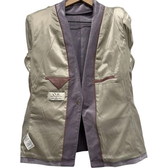 J.Crew Womens $278 Alexandra Blazer Velvet Hazy Lilac Size 12 CF274 NWT - Picture 4 of 10